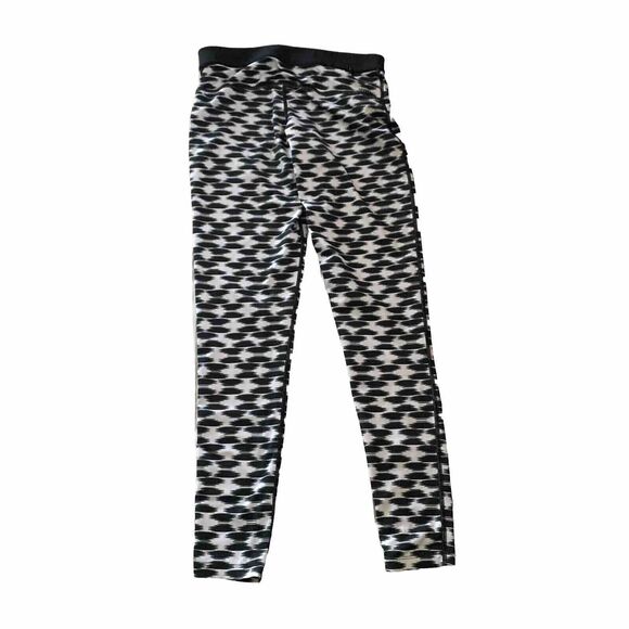 Nike Dri Fit‎ Women Running Tights SP Missing Drawstring Black White - Picture 1 of 5